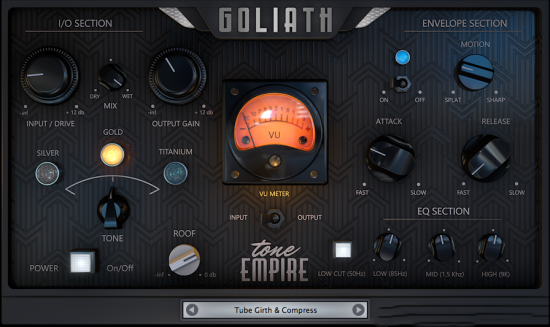 [复古通道插件]Tone Empire Goliath v1.1.0 [WiN, MacOSX]