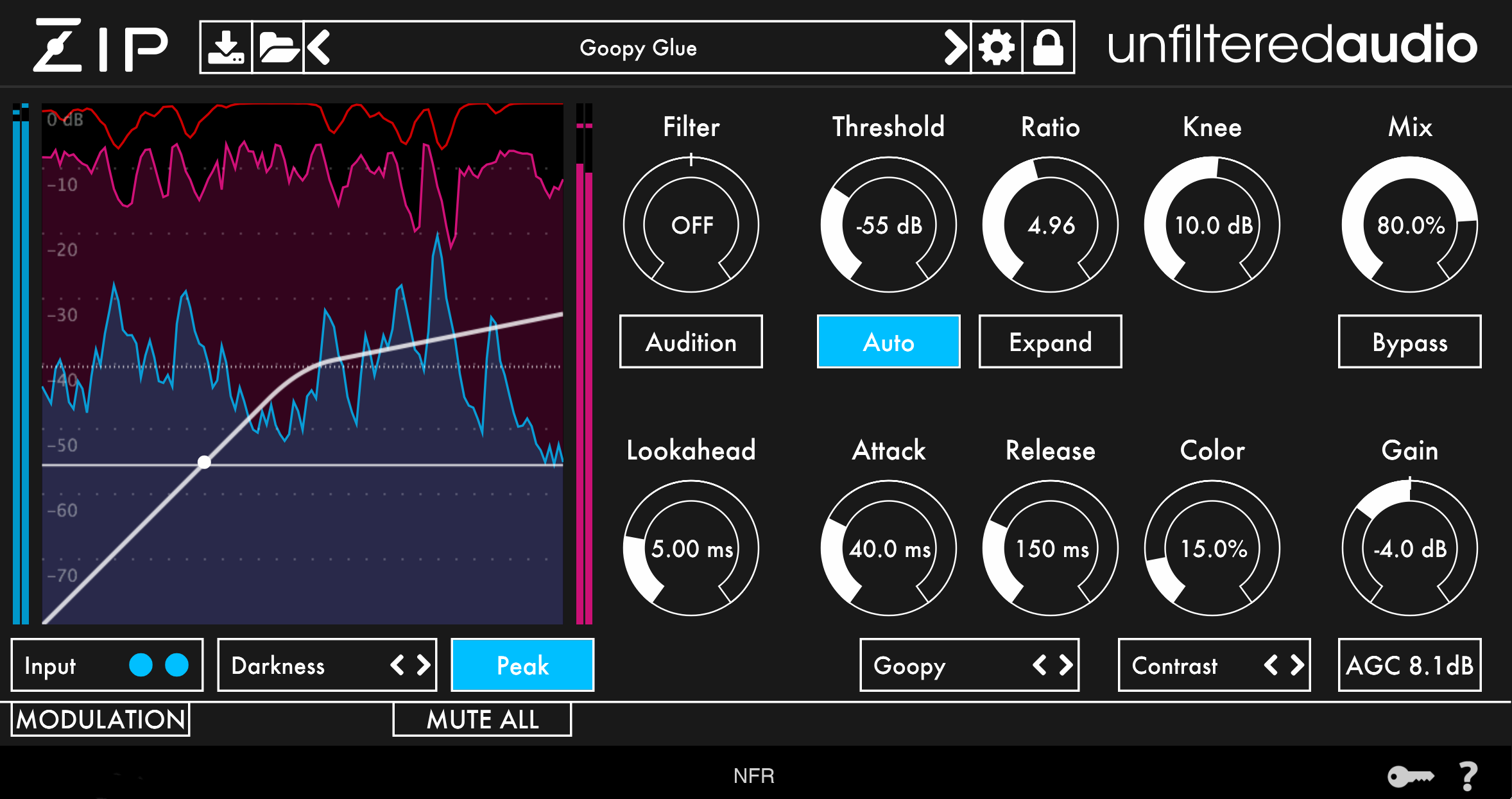 压缩效果器 – Unfiltered Audio Zip v1.3.0 macOSX