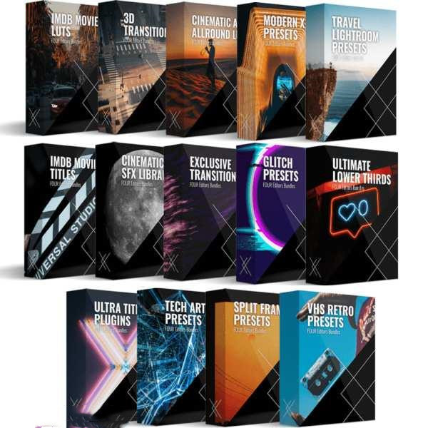 PLATINUM完整捆绑包 – FOUR Editors Platinum Bundle: Complete All in 1 – 3000+
