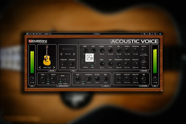 原声木吉他效果器 – Nembrini Audio NA Acoustic Voice v1.0.0 WIN