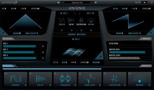 波表合成器插件 – Soundspot Union v1.0.3 Mac/PC