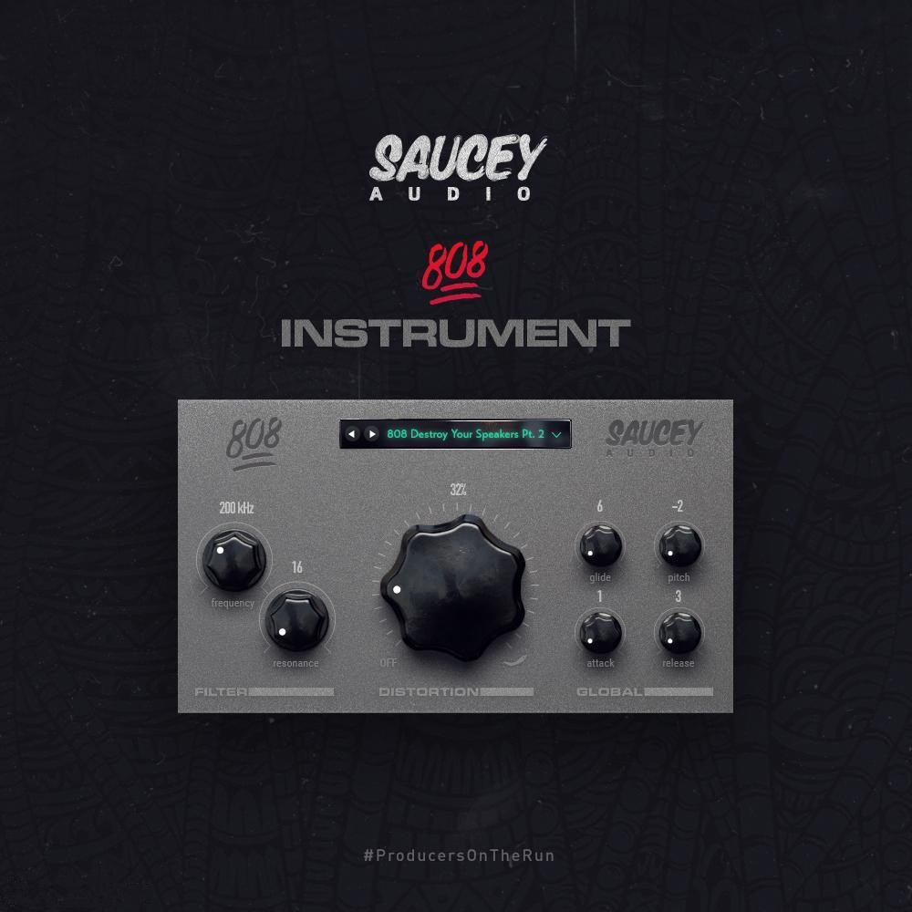 808贝斯合成器 – Saucey Audio 808 VST AU Instrument Mac Win