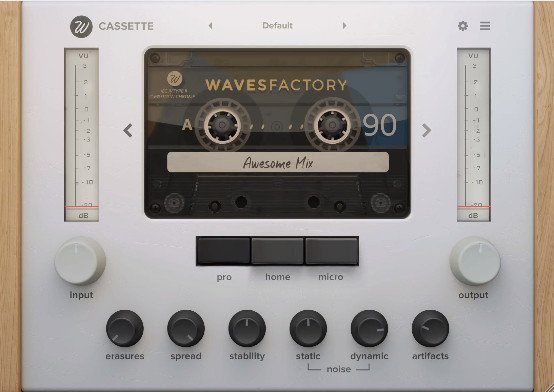 模拟盒式磁带效果器 – Wavesfactory Cassette v1.0.4 [WiN, MacOSX]