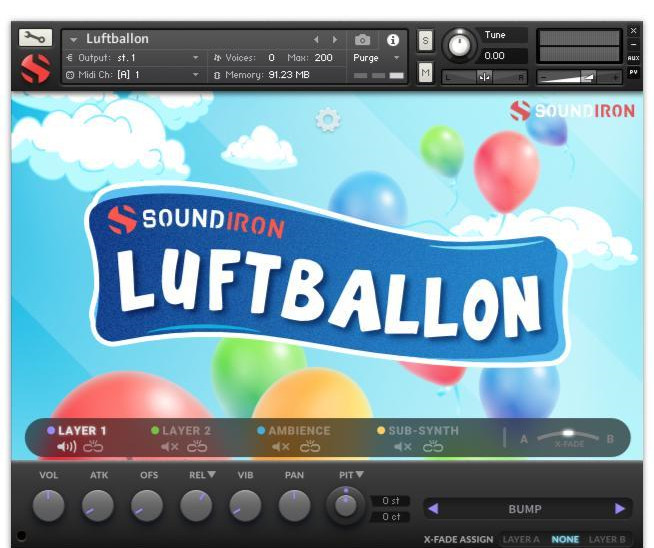 奇特的音效库 – Soundiron Luftballon v2.0 KONTAKT