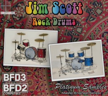 Platinum Samples Jim Scott Rock Drums Vol. 1 (BFD3)