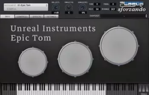 Unreal Instruments Epic Tom for Sforzando-R2R